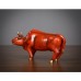Brass 5 bull ornament 